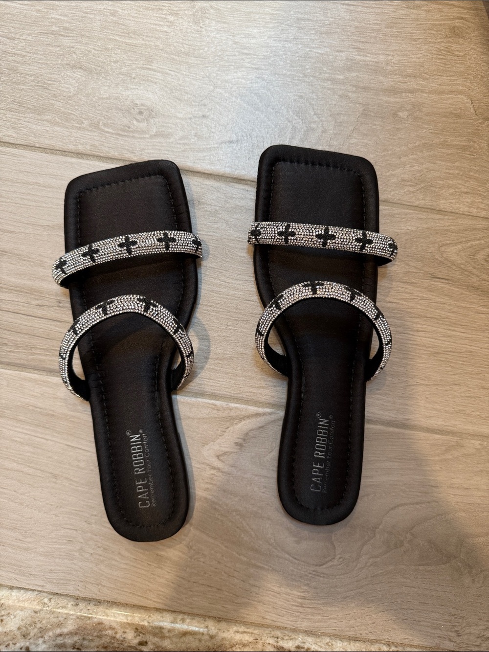 crystal sandals